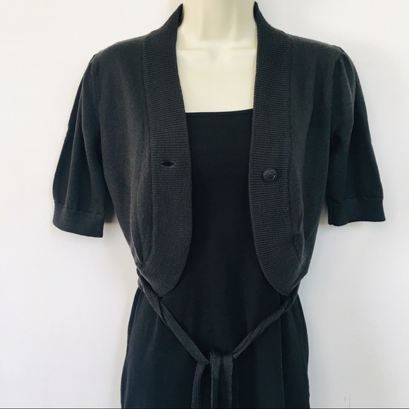 Merino wool. Crop Cardigan - Picture 3 of 7